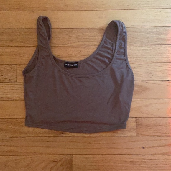 Brown crop top from PLT - Picture 3 of 3